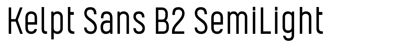 Kelpt Sans B2 SemiLight