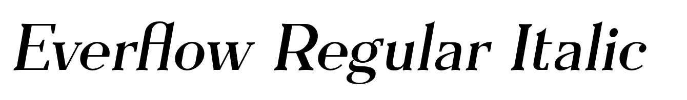 Everflow Regular Italic