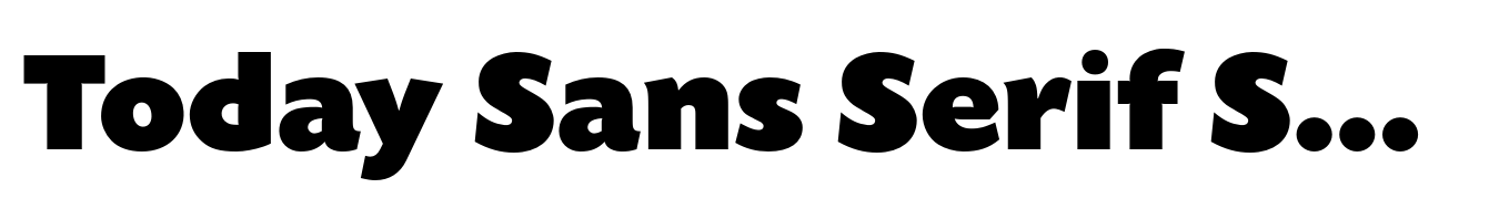 Today Sans Serif SB Ultra