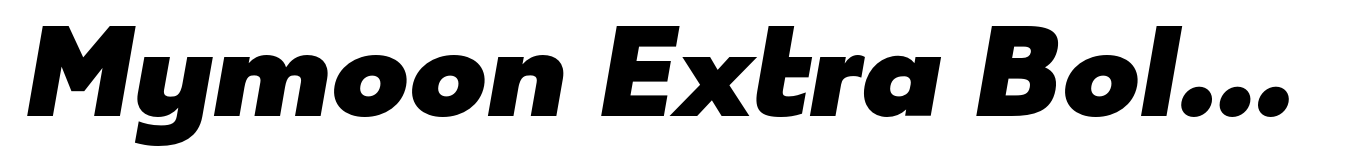 Mymoon Extra Bold Italic