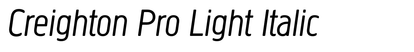 Creighton Pro Light Italic