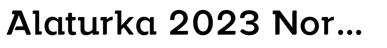 Alaturka 2023 Normal Medium