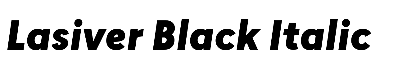 Lasiver Black Italic