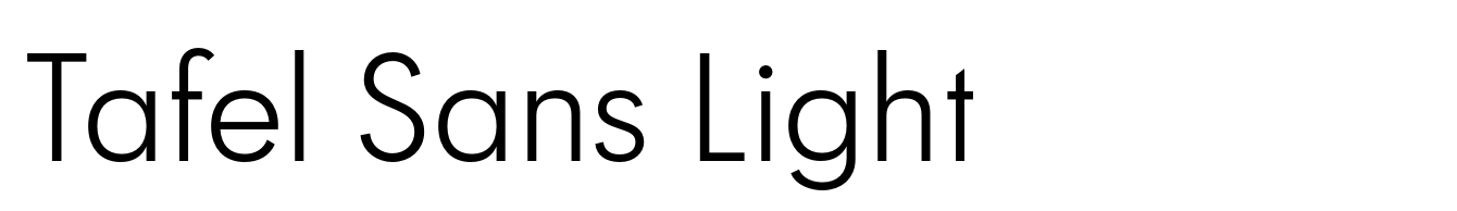 Tafel Sans Light