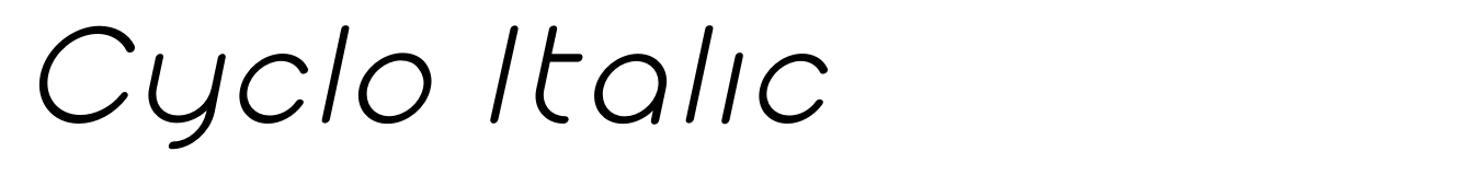 Cyclo Italic
