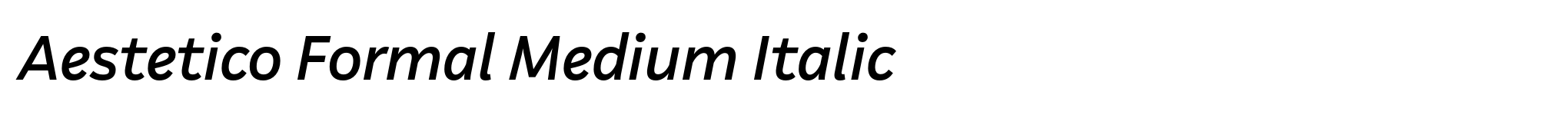 Aestetico Formal Medium Italic image