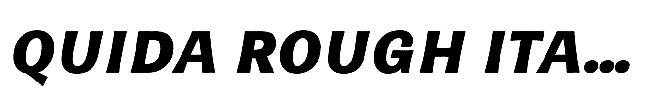 Quida Rough Italic