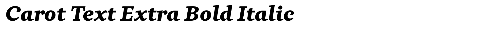 Carot Text Extra Bold Italic image