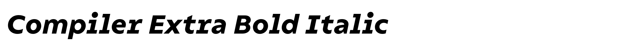 Compiler Extra Bold Italic image