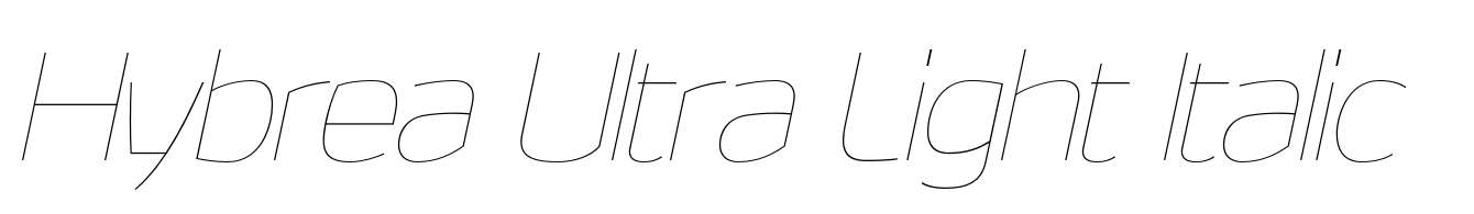Hybrea Ultra Light Italic