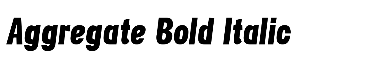 Aggregate Bold Italic