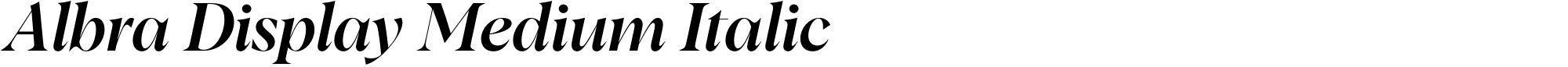 Albra Display Medium Italic image