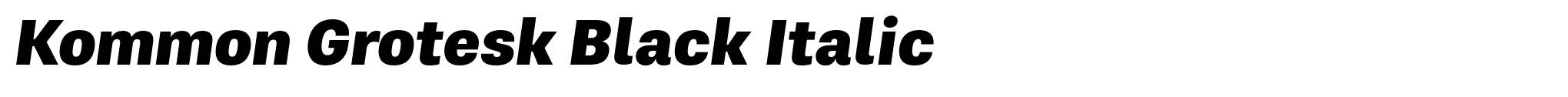 Kommon Grotesk Black Italic image