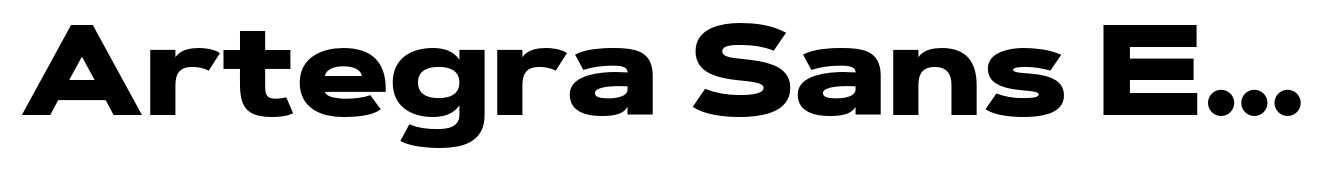 Artegra Sans Extended Black