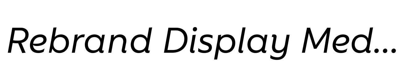 Rebrand Display Medium it