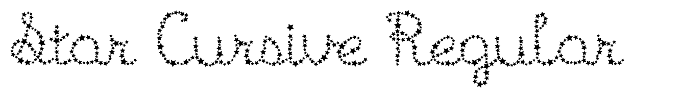 Star Cursive Regular Font | Webfont & Desktop | MyFonts
