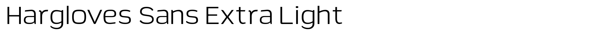 Hargloves Sans Extra Light image