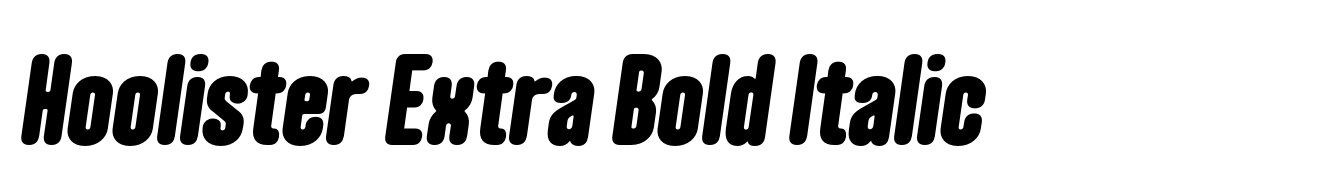 Hoolister Extra Bold Italic