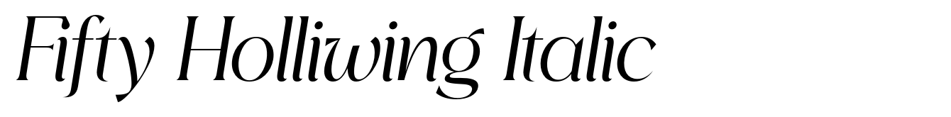 Fifty Holliwing Italic