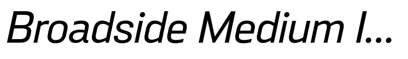 Broadside Medium Italic