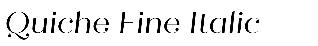 Quiche Fine Italic