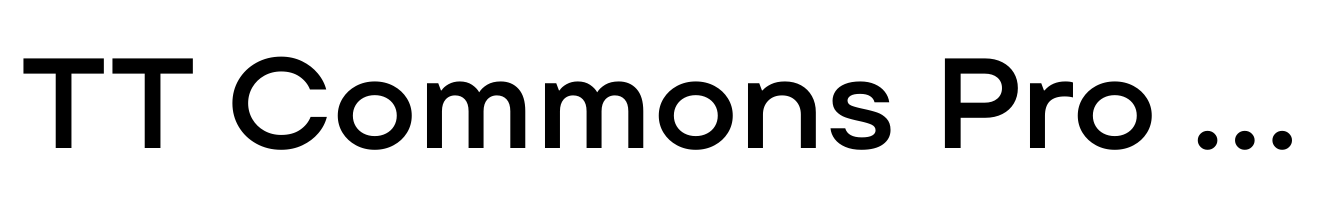 TT Commons Pro Expanded Demi Bold