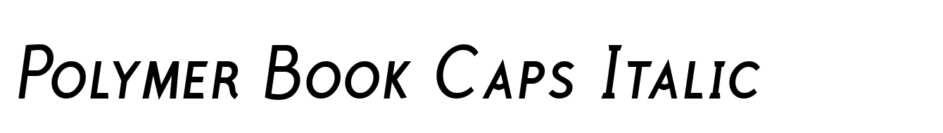Polymer Book Caps Italic