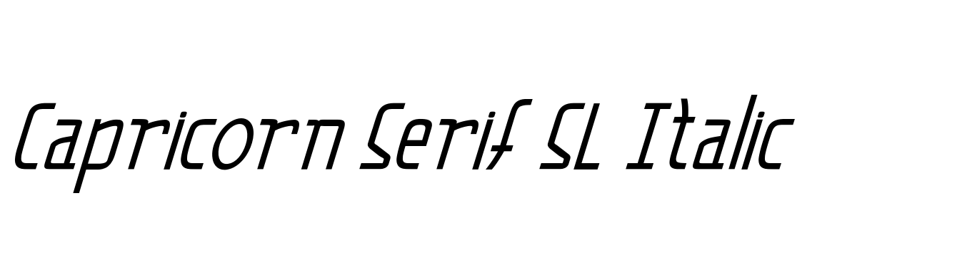 Capricorn Serif SL Italic