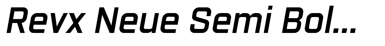 Revx Neue Semi Bold Italic