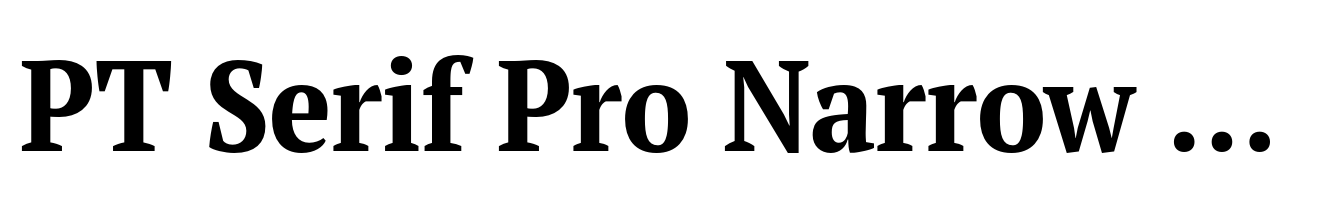 PT Serif Pro Narrow Bold