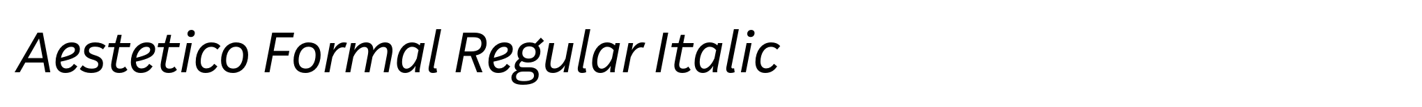 Aestetico Formal Regular Italic image