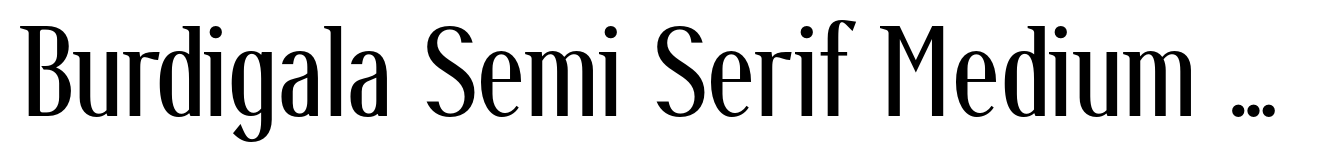 Burdigala Semi Serif Medium Condensed