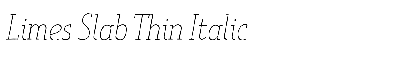 Limes Slab Thin Italic