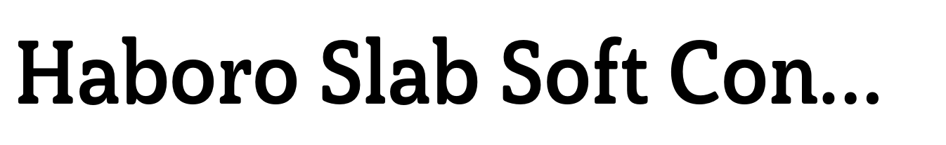 Haboro Slab Soft Condensed Bold