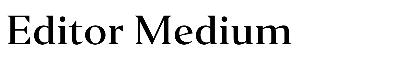 Editor Medium