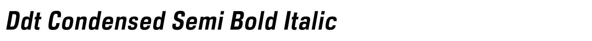 Ddt Condensed Semi Bold Italic image