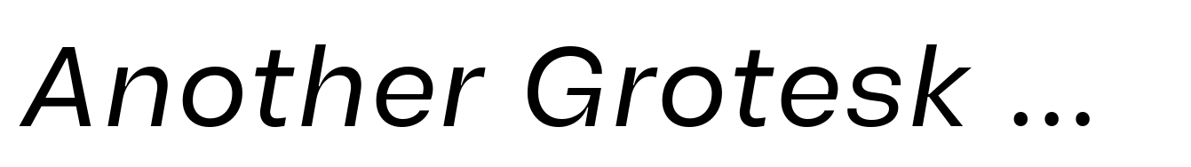 Another Grotesk Text Italic