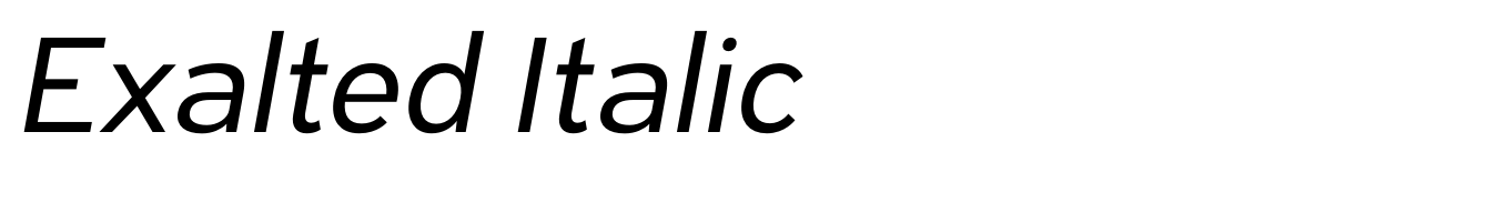 Exalted Italic