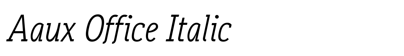 Aaux Office Italic