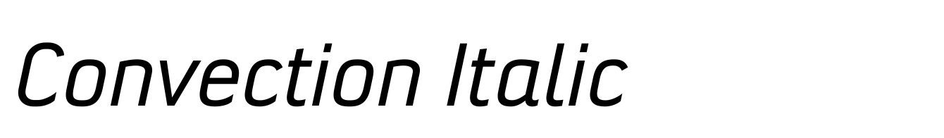 Convection Italic