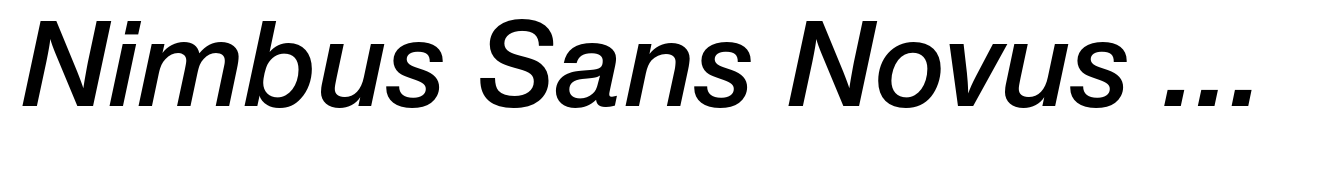 Nimbus Sans Novus Pro Semi Bold Italic