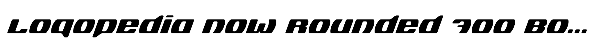 Logopedia Now Rounded 700 Bold Italic image