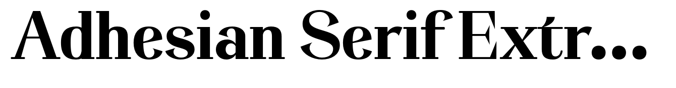 Adhesian Serif Extra Bold