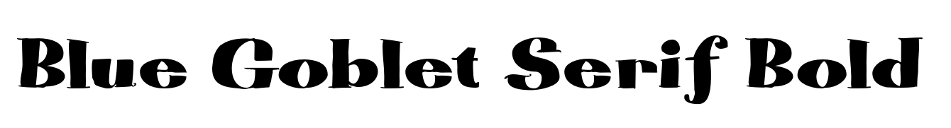 Blue Goblet Serif Bold