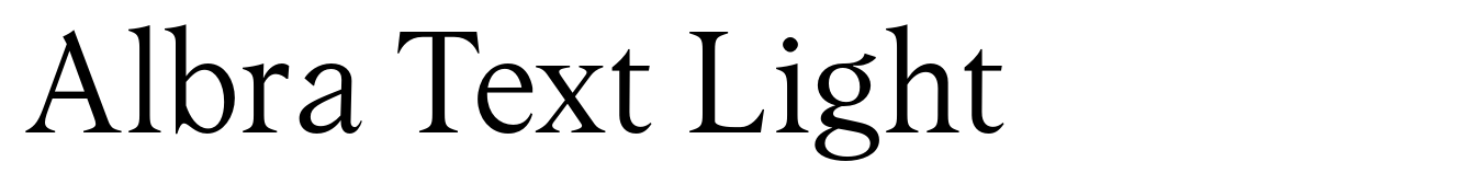 Albra Text Light