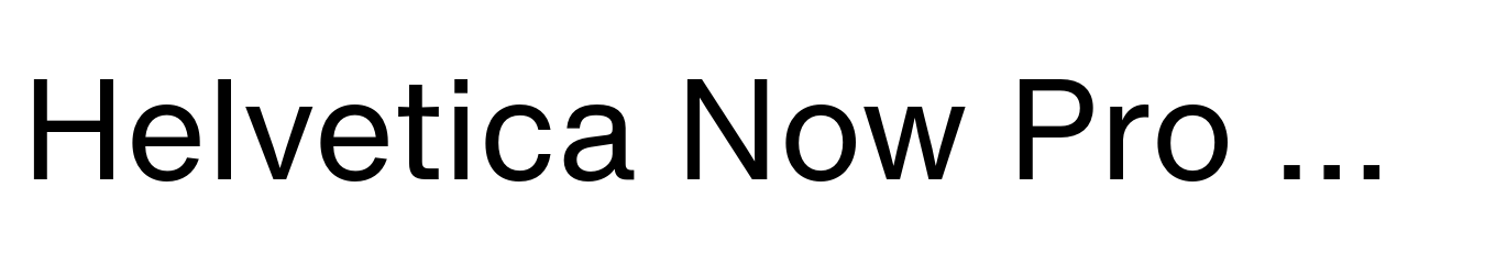 Helvetica Now Pro Text Regular