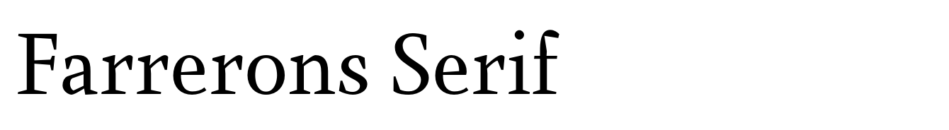 Farrerons Serif