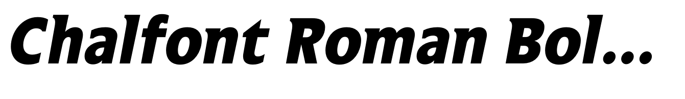 Chalfont Roman Bold Italic