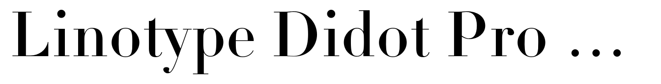 Linotype Didot Pro Headline Roman