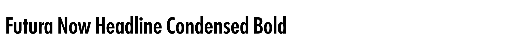 Futura Now Headline Condensed Bold image